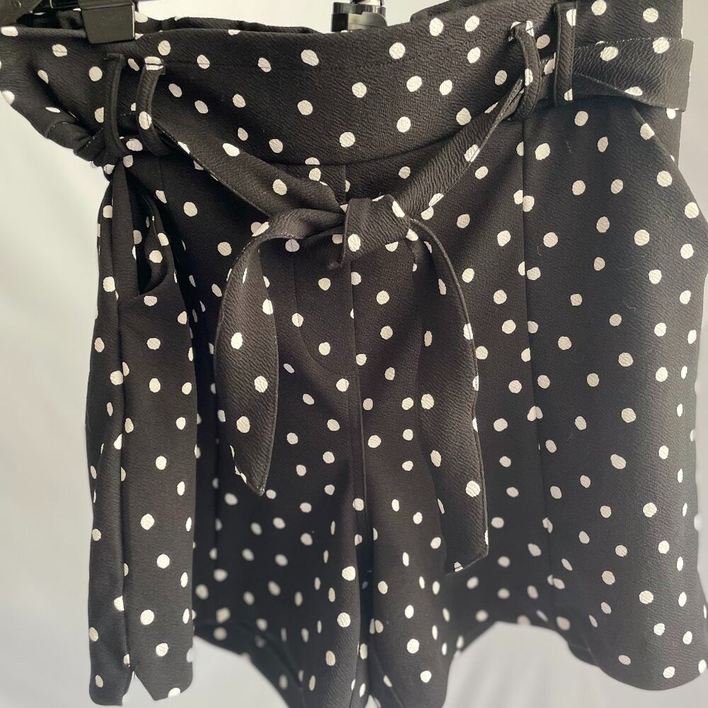 Black Polka Dot Shorts